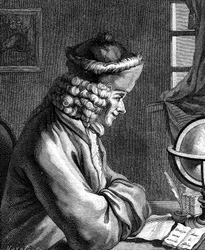 Voltaire, französischer Autor, Dramatiker, Satiriker und Schriftsteller des 18. Jahrhunderts