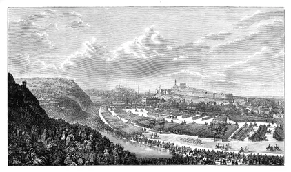 Freiwilligenüberprüfung im Queens Park, Edinburgh, Schottland