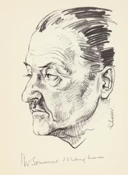 W. Somerset Maugham, britischer Autor, ca. 1930er