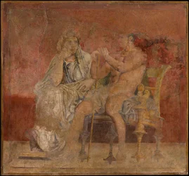 Wandmalerei aus Raum H der Villa von P. Fannius Synistor in Boscoreale