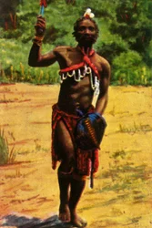 Krieger, Südafrika, ca. 1928