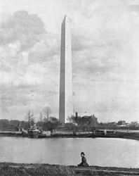 Washington Monument, Washington DC, USA, um 1900