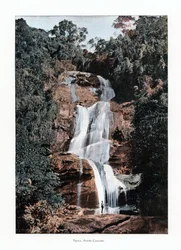 Wasserfall in Tijuca, Rio de Janeiro, Brasilien