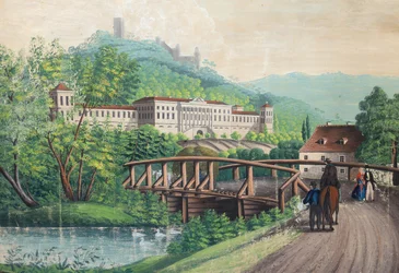Schloss Weilburg bei Baden, Mitte des 19. Jahrhunderts