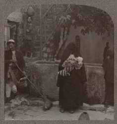 Brunnen bei Peters Haus, Jaffa, um 1900