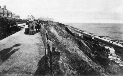 West Cliff und Gärten, Felixstowe, Suffolk, frühes 20. Jahrhundert