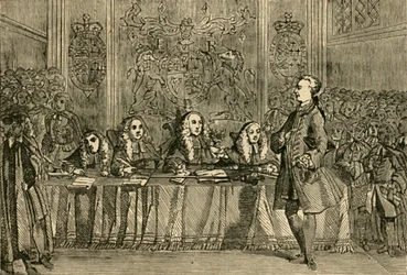 Wilkes bei seinem Prozess, 1897