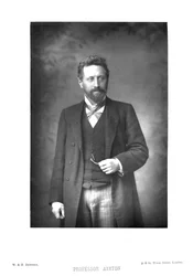 William Edward Ayrton 1847-1908, britischer Physiker, Elektroingenieur und Erfinder, ca. 1890