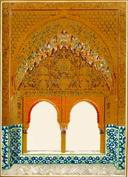 Fenster in der Nische, Halle der zwei Schwestern, 1907