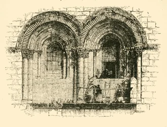 Fenster der Kirche des Heiligen Grabes, Jerusalem, 1890