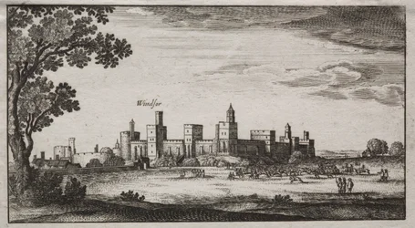 Schloss Windsor von Südosten, 1600er Jahre