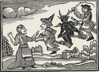 Hexen, aus Die unsichtbare Welt von Cotton Mather, 1689