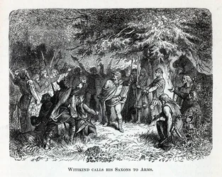 Wittekind ruft seine Sachsen zu den Waffen, 1882
