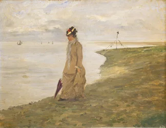 Frau am Meer