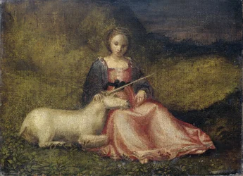 Frau mit Einhorn, ca. 1510