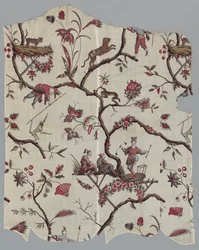 Holzschnittbedruckte Textilfragmente, ca. 1785