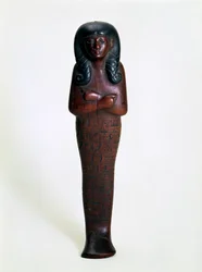 Holz-Ushabti-Figur von Mutry, altägyptisch, 16. oder 15. Jahrhundert v. Chr.