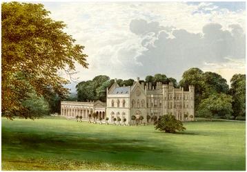 Wycombe Abbey, Buckinghamshire, Heim von Lord Carrington, um 1880