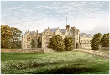 Wytham Abbey, Oxfordshire, Heim des Earl of Abingdon, ca. 1880