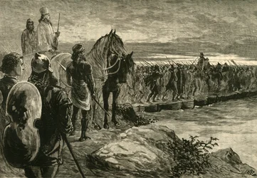 Xerxes überquert den Hellespont, 1890