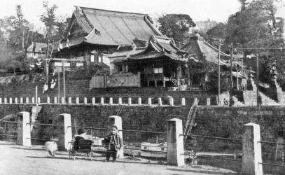 Yakushi-Buddhistischer Tempel, Motomachi, Yokohama, Japan, 20. Jahrhundert