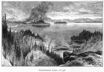 Yellowstone-See, 19. Jahrhundert