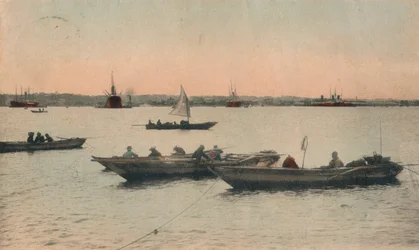 Yokohama Hafen, Japan, um 1918