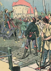Der junge König Richard unterdrückt die Rebellion, um 1907