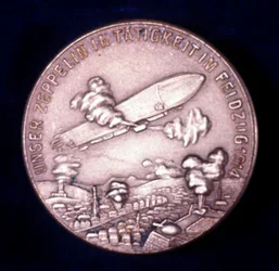 Zeppelin-Luftschiff im Einsatz während des Ersten Weltkriegs, 1914