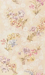 Blumendesign mit Pfingstrosen, Lilien und Rosen für Spitalfields-Seide, von Anna Maria Garthwaite (1690-1763), 1744