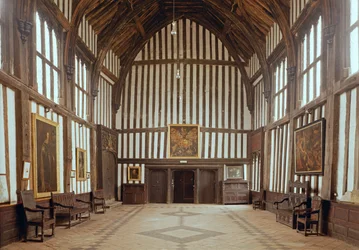 Gainsborough Old Hall, Die Große Halle, ca. 1460-80, Lincolnshire, UK