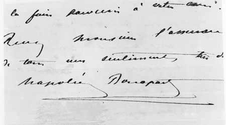 Handschrift und Unterschrift von Napoleon Bonaparte (1769-1821)