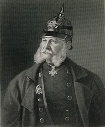 Porträt von Wilhelm I. (1797-1888), König von Preußen und Kaiser von Deutschland, graviert von William Holl
