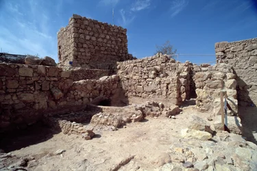 Überreste des Festungspalastes, erbaut von Herodes dem Großen (73-4 v. Chr.) ca. 37-31 v. Chr.