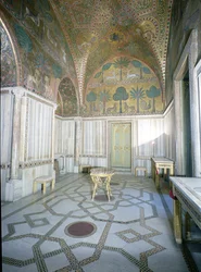 Sala di Ruggero von arabischen und byzantinischen Handwerkern, Palazzo dei Normanni, Palermo, Italien