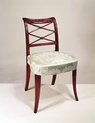 Scroll-Back-Seitenstuhl, Mahagoni, von Duncan Phyfe, 1807