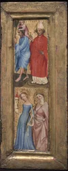 St. Christophorus und St. Erasmus, St. Barbara und eine andere Heilige