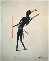Towa von R. Browne (kolorierter Druck)