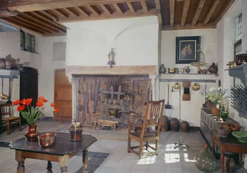 Ansicht der Küche im Haus der Äbtissin