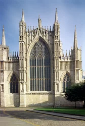 York Minster, Ansicht des Westfensters, 15. Jahrhundert, Yorkshire, UK