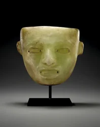 Eine Teotihuacan-Steinmaske, ca. 450-650