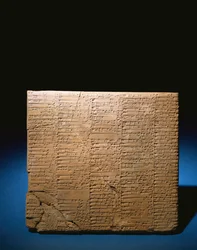 Eine große mehrsäulige Ur III Tafel über aufgelistetes Vieh für Opfergaben, 2047-2038 v. Chr.