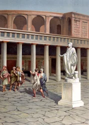 Eine Straße in Pompeji