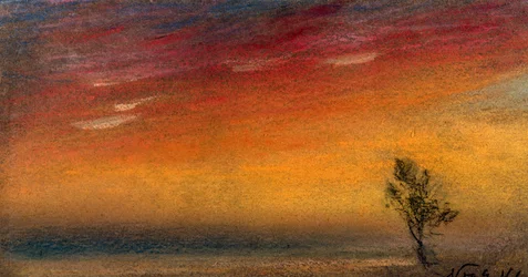 Nachglühen infolge des Ausbruchs des Krakatau, 9. November 1883