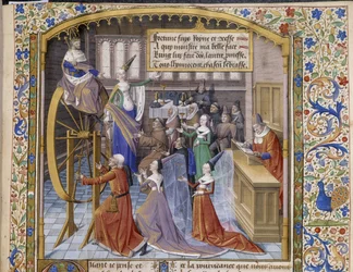 Allegorie des Glücksrads (Detail)