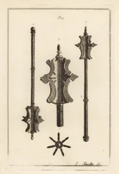 Alte Eisenkeule in der Sammlung von Gustavus Brander