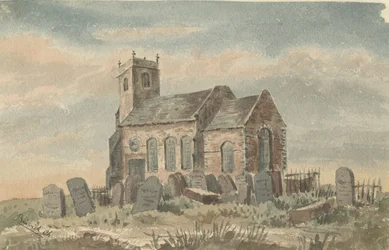 Baswich Church: Aquarellmalerei