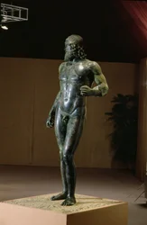 Bronzesoldat, aus dem Meer bei Riace, Sizilien, 5. Jahrhundert v. Chr.