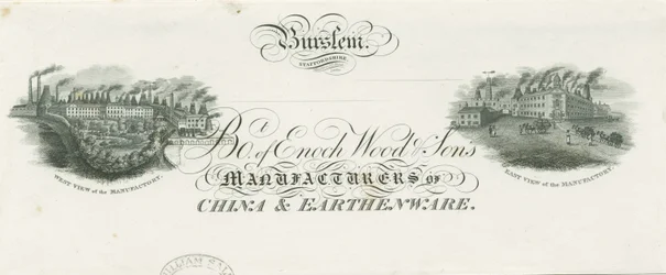 Burslem - Briefkopf von Enoch Wood & Sons