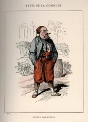 Kommune von Paris: Kostüm von ZOUAVE COMMUNIEUX (14) in „Les Communeux“